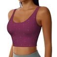 thumbnail image 2 of Fotbe Small Stars Sujetador Deportivo Largo sin Aros para Mujer con Almohadillas y Soporte Medio, Transpirable y Absorbente, Camiseta Tipo Chaleco o Tank Top-XX-Large, 2 of 8