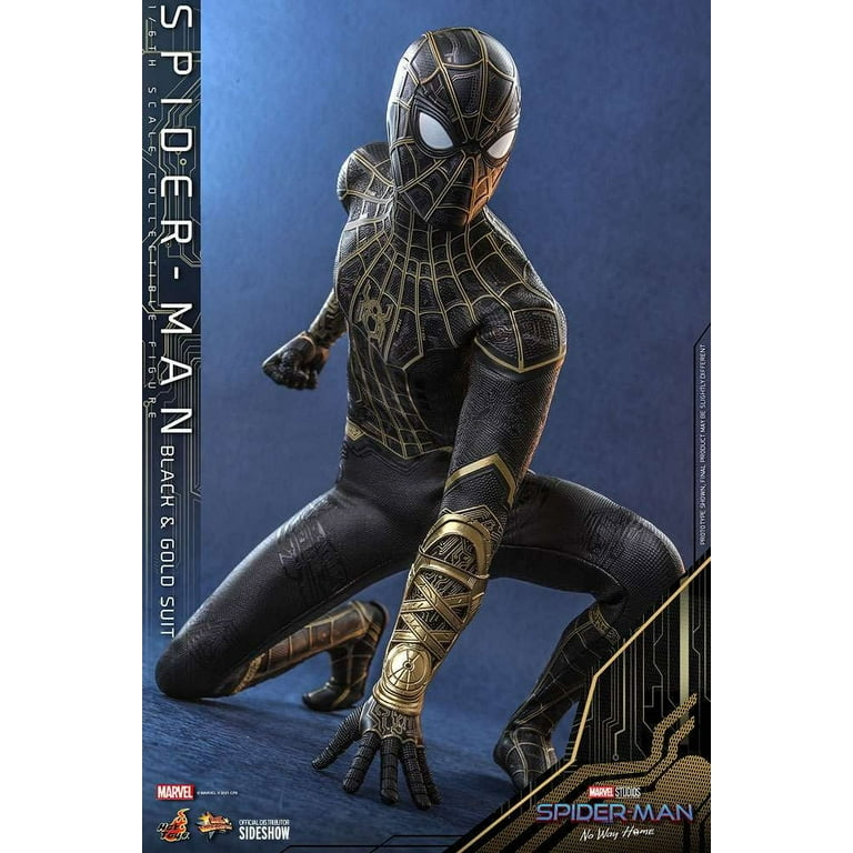 Hot Toys Spider-Man Black & Gold Spider-Man No Way Home MMS 1/6