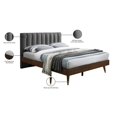 thumbnail image 6 of Meridian Furniture Vance Gray Durable Linen Fabric King Bed, 6 of 7