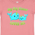 thumbnail image 4 of Inktastic My Sister loves me- cute narwhal Boys or Girls Baby T-Shirt, 4 of 5