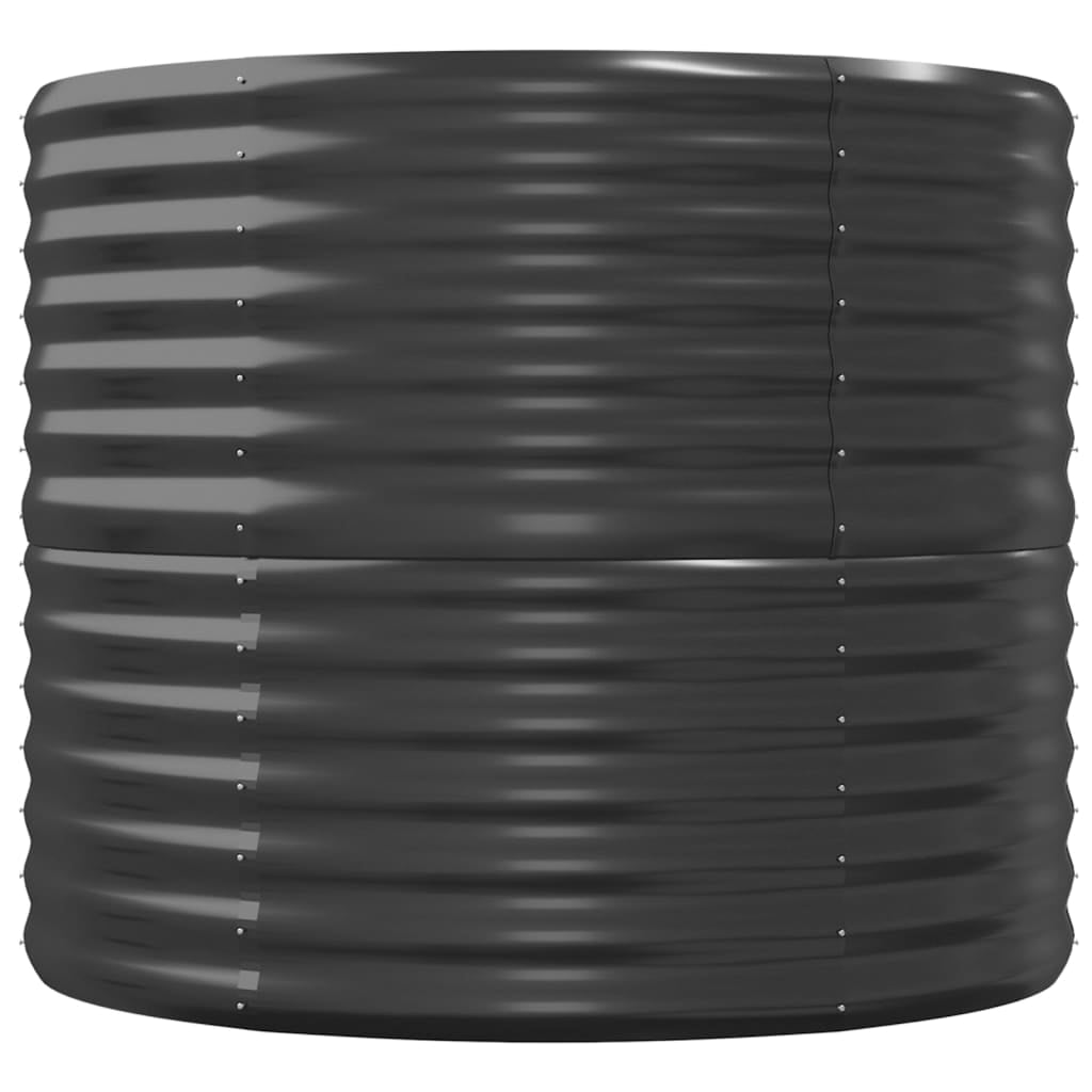 vidaXL Garden Raised Bed Powder-coated Steel 59.8"x31.5"x26.8" Anthracite