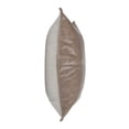 thumbnail image 3 of HomeRoots 522782 22 x 22 in. Taupe Leather Zippered Pillow, 3 of 3