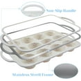 Silicone Muffin Pan With Metal Reinforced Frame 12Cup Mini Muffin