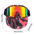 thumbnail image 3 of JilgTeok Adult Ski Goggles with Detachable Ski Mask to Block the Sun Windscreen Goggles, 3 of 3
