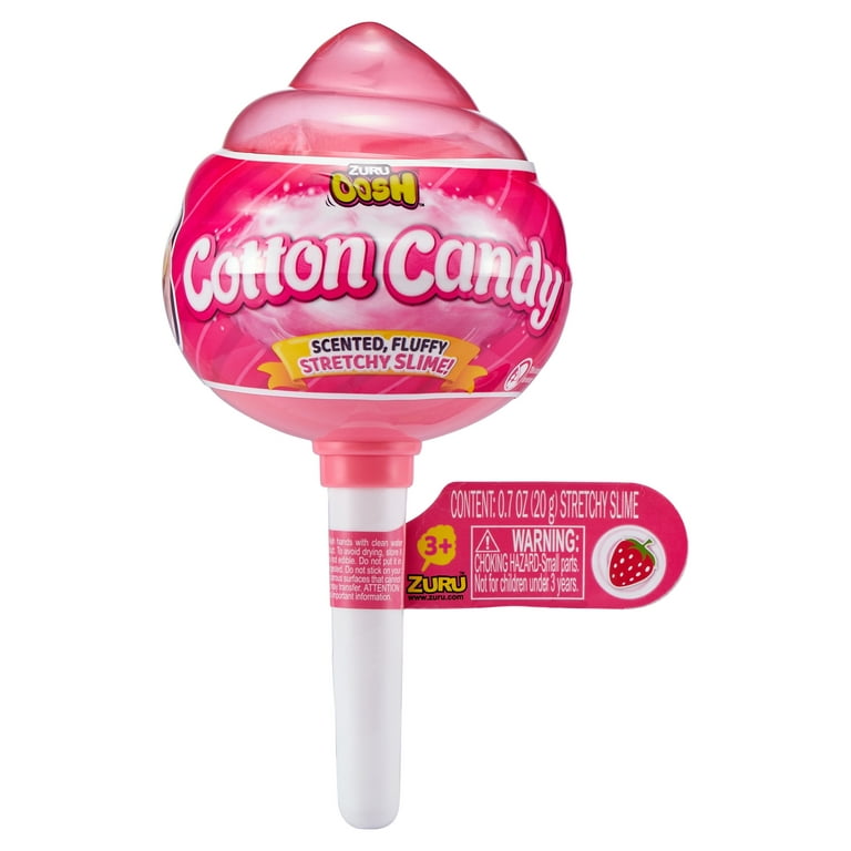 ZURU Oosh Cotton Candy Scented, Squishy & Stretchy Slime (1 RANDOM Color)