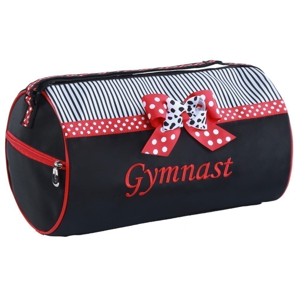 Sassi Designs RedGymnastic Grosgrain Ribbon Mindy Small Roll Dance Duffel Sassi Designs RedGymnastic Grosgrain Ribbon Mindy Small Roll Dance Duffel