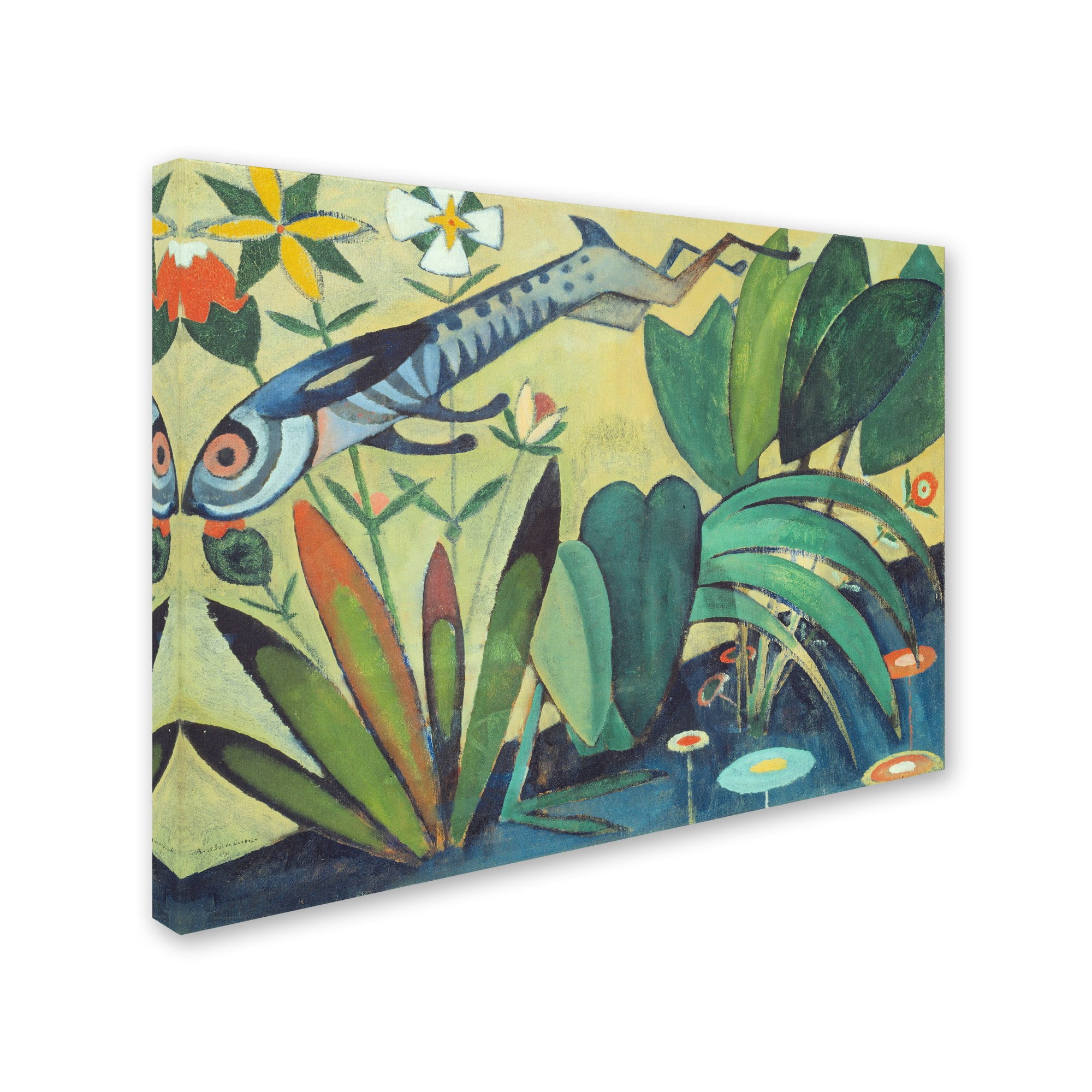 Souza Cardoso 'The Leap Of The Rabbit' Canvas Art