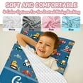 thumbnail image 4 of KAINSY Personalized Toddler Nap Mat, Custom Name Sleeping Bag with Removable Pillow & Blanket, Roll Up Nap Mat for Boy Girl, Preschool Daycare Kindergarten, Construction Car, 4 of 4