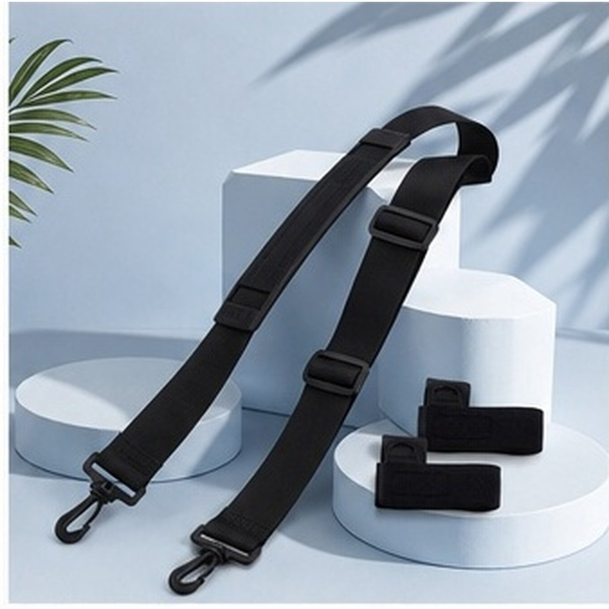 HONITANO 1Set Portable Black Fishing Rod Fixing Strap Adjustable Carrier for Fishing Accessories