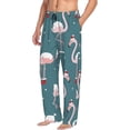 thumbnail image 2 of Balery Flamingo print Men's Pajama Pants,Ultra Lightweight Pjs,Lounge Pant-Medium, 2 of 9