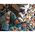 thumbnail image 6 of Rugs.com Rabia Collection Rug – 8' x 10' Oval Blue Low Rug Perfect For Living Rooms, Large Dining Rooms, Open Floorplans, 6 of 9
