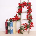 thumbnail image 2 of Sentmoon Flower Garland Spring Porch Decor Wedding Table Decor Artificial Flower Wall Hanging Silk Flower Decoration, 2 of 7