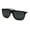 Matte Black Blue, variant on Kush Mens All Black Cholo Gangster Flat Top Plastic Sunglasses Matte Black Gold