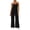 CBP65-Black, variant on Womens Overalls Loose Fit One Piece Jumpsuits Wide Leg Jumpsuits Spaghetti Strap Summer Rompers With Pockets Travel Vacation Outfits Blue S