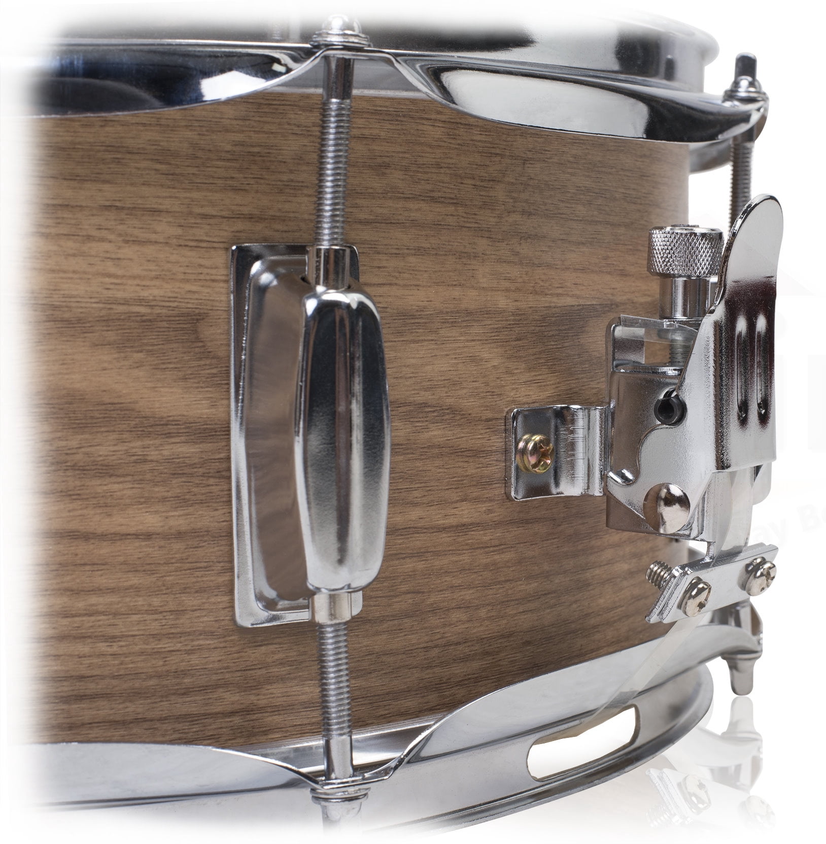 Popcorn Soprano Snare Drum by Griffin Firecracker 10" x 6" Poplar Wood Shell with Oakwood PVC Concert Percussion Musical Instrument with Drummers Key and Deluxe Snare Strainer Beginner & Professional