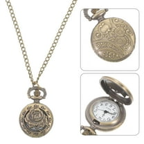 PTOOTP 1Pcs Metal Pocket Watch Necklace with Chain for Men and Women in Style