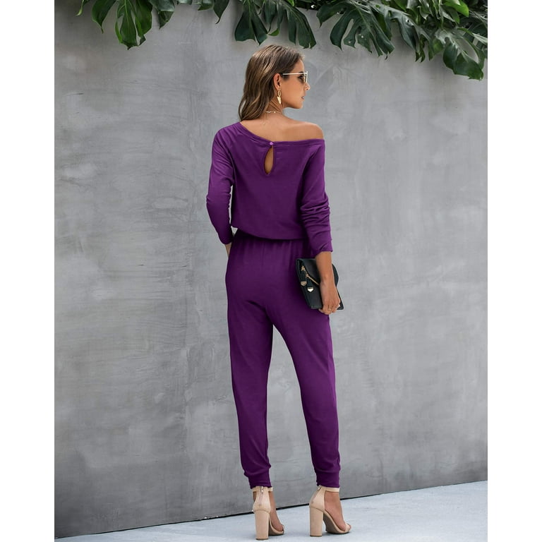 Ladies long sleeve clearance jumpsuit