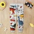 thumbnail image 2 of ZXLBBD Boys Pants Soft Knitted Joggers Kids Cartoon Print Trousers Fall Long Pants for Toddlers Casual Loose Fit Outdoor Daily Wear Size 12 M-24 M, 2 of 7