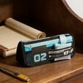 thumbnail image 6 of Lunxisen 3 Pcs Cyber-Style Pencil Case Large Capacity Multifunctional Organizer For Men Stationery Pouch College Essentials Modern Design, 6 of 9
