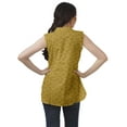 thumbnail image 4 of Moomaya Printed Mandarin Collar Tunic Sleeveless Casual Tank Top Summer Wear, 4 of 6