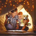 thumbnail image 3 of Osito de peluche luminoso, oso LED suave con luces, osito de peluche con luz nocturna brillante para niños en San Valentín y Navidad, 14 pulgadas, 3 of 5