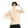 thumbnail image 2 of Aimik Women's Plus Size Solid Sun Protection Coat Summer Ice-Silk Hooded Sun Protection Clothing Lightweight Breathable Outdoor Coat, 2 of 6