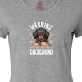 thumbnail image 4 of Inktastic Protected by a Dachshund Dog Women's T-Shirt, 4 of 5