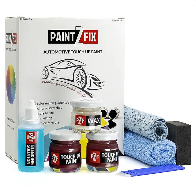 PAINT2FIX Touch Up Paint for KIA - Sangria M2R | Sangria Red | Scratch and Chip Repair Kit - Bronze Pack