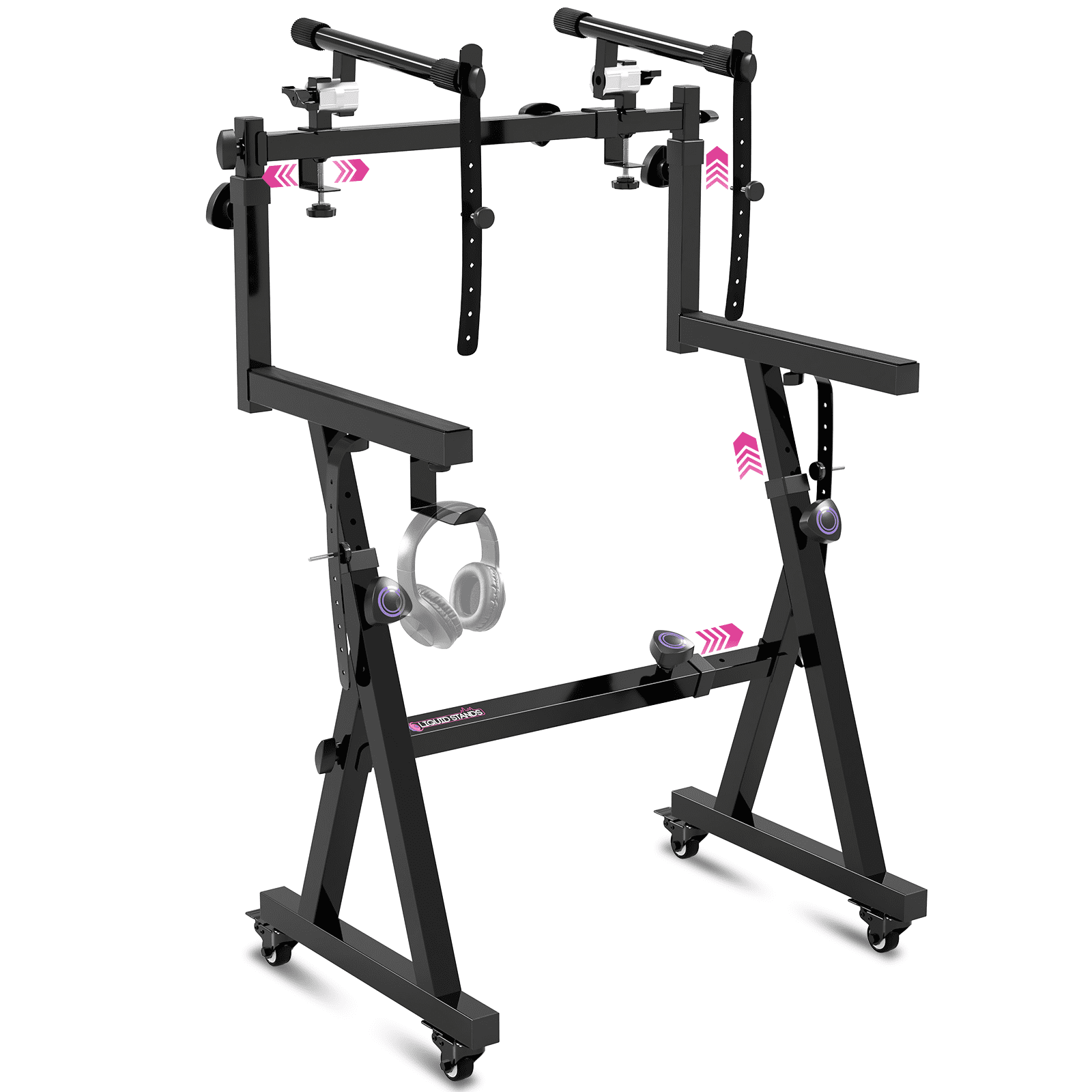 キーボードスタンド　Ultimate V-Stand Ultimate Support V-Style Keyboard Stand Black - Versatile