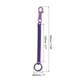 thumbnail image 2 of Uxcell Retractable Coil Springs Keychain with Plastic Lobster Clasp Keyring for Keys Wallet, Dark Purple 4 Pack, 2 of 6