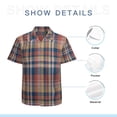 thumbnail image 7 of High Quality Hawaiian Shirts for Men Short Sleeve Aloha Beach Shirt Floral Summer Casual Button Down Shirts Blouses MCZYLO, 7 of 7