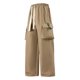 thumbnail image 2 of Ceisia Men's Gift Wide-Leg Capri Pants with Color-Block Cargo Pockets & Long Drawstrings - Street Style Casual Multi-Color, 2 of 8