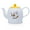 Teapot, variant on Prefdo Porcelain Tea Pot Honey Bee Pattern Ceramic Teapot White Coffee Pot Water Kettle 1000 ml for Home Kitchen Office Coffee Shop Tea Party, Gift Package