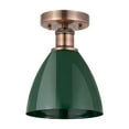 thumbnail image 2 of Innovations Lighting  Edison Plymouth Dome - 1 Light 8" Semi-Flush Mount Green/Antique Copper, 2 of 5