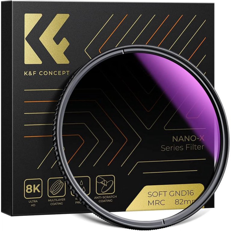 K&F Concept 67mm Soft GND8 (3 Stop) Lens Filter Soft Graduated