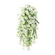 thumbnail image 2 of Guirnalda de flores artificiales colgantes con forma de lágrima de primavera que no se decolora. Blanco, 2 of 9