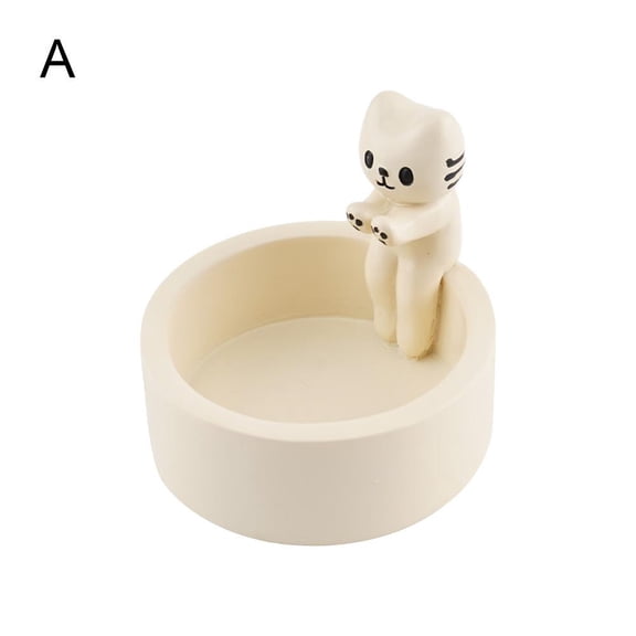 Kitten Candle Holder,Cute Grilled Cat Aromatherapy Candle Holder Decorative