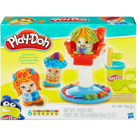 Play-Doh Crazy Cuts Hair Set with 6 Cans of Play-Doh