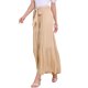 thumbnail image 4 of Pantalones Boho para Mujer INSPIRE CHIC con Cintura Alta Elástica y Volantes, Pantalones Palazzo de Pierna Ancha XL Color Caqui Claro, 4 of 6