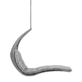 thumbnail image 3 of Modway Landscape Hanging Chaise Lounge Outdoor Patio Swing Chair in Light Gray Gray, 3 of 6