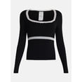 thumbnail image 5 of No Boundaries Sleep Lace Top with Long Sleeves, Women’s XXS-3X, 5 of 5