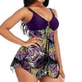 thumbnail image 1 of RKSTN Women's Two Piece Tankini Bathing Suit Ruffle Flowy Tummy Control High Waisted Swimwear Floral Print Swimsuits Tankini Bathing Suits With Shorts, 1 of 9