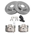 thumbnail image 2 of TRQ Front Brake Pad & Rotor Kit Brake Caliper Brake Pads Brake Rotor Ceramic Vented Fits Select 2011-2012 Nissan Sentra, 2 of 6