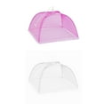 thumbnail image 1 of pdqouc 2 Large Pop-Up Mesh Screen Protect Food Cover Tent Dome Net Umbrella Picnic for Outdoors Screen Tents Parties Picnics BBQs Reusable and Collapsible 17 Inches, 1 of 5