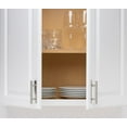 thumbnail image 2 of Adhesivo adhesivo para manijas de puertas de gabinetes, paquete de 2 unidades de níquel cepillado, manijas totalmente metálicas para gabinetes, 2 of 5