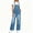 Blue, variant on Adjustable Strap Sleeveless Women Loose Denim Overall Wide Leg Jumpsuit