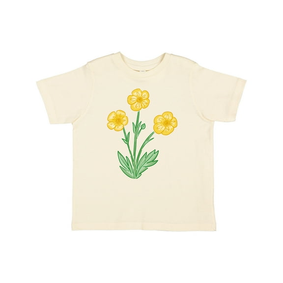 Inktastic Yellow Buttercup Flowers Boys or Girls Toddler T-Shirt
