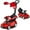 Red, variant on Gymax 3-in-1 Toddler Push Car w/Adjustable Canopy Under Seat Storage Realistic Sounds White