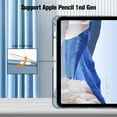 thumbnail image 4 of Fintie Case for iPad (A16) 11th Generation Case 2025, iPad 10th Generation Case 2022, Slim Shell Hard Translucent Frosted Back Stand Cover with Pencil Holder, Auto Sleep/Wake, Marine Blue, 4 of 12