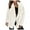 White, variant on Winter Warm Women Jacket Coat Women Autumn And Winter Cardigan Long-sleeved Lapel Double-faced Fleece Casual Solid Color Coat Soft Comfortable Long Sleeve Hooded Jacket For Women